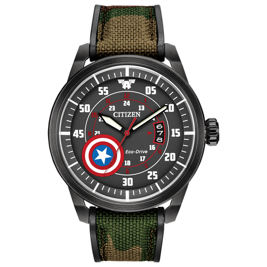 Citizen Marvel Echo Drive Captain America 45mm AW1367-05W