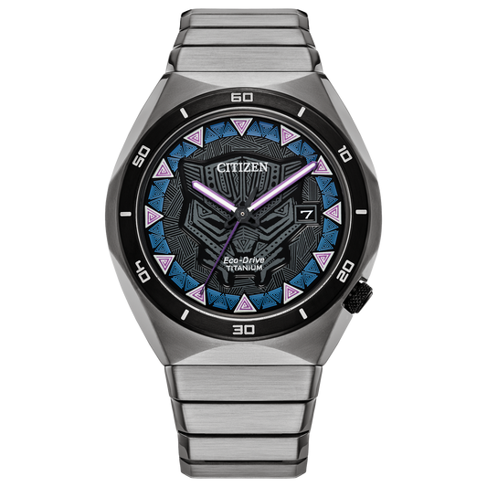 Citizen Marvel Echo Drive Black Panther Titanium 41mm AW1668-50W