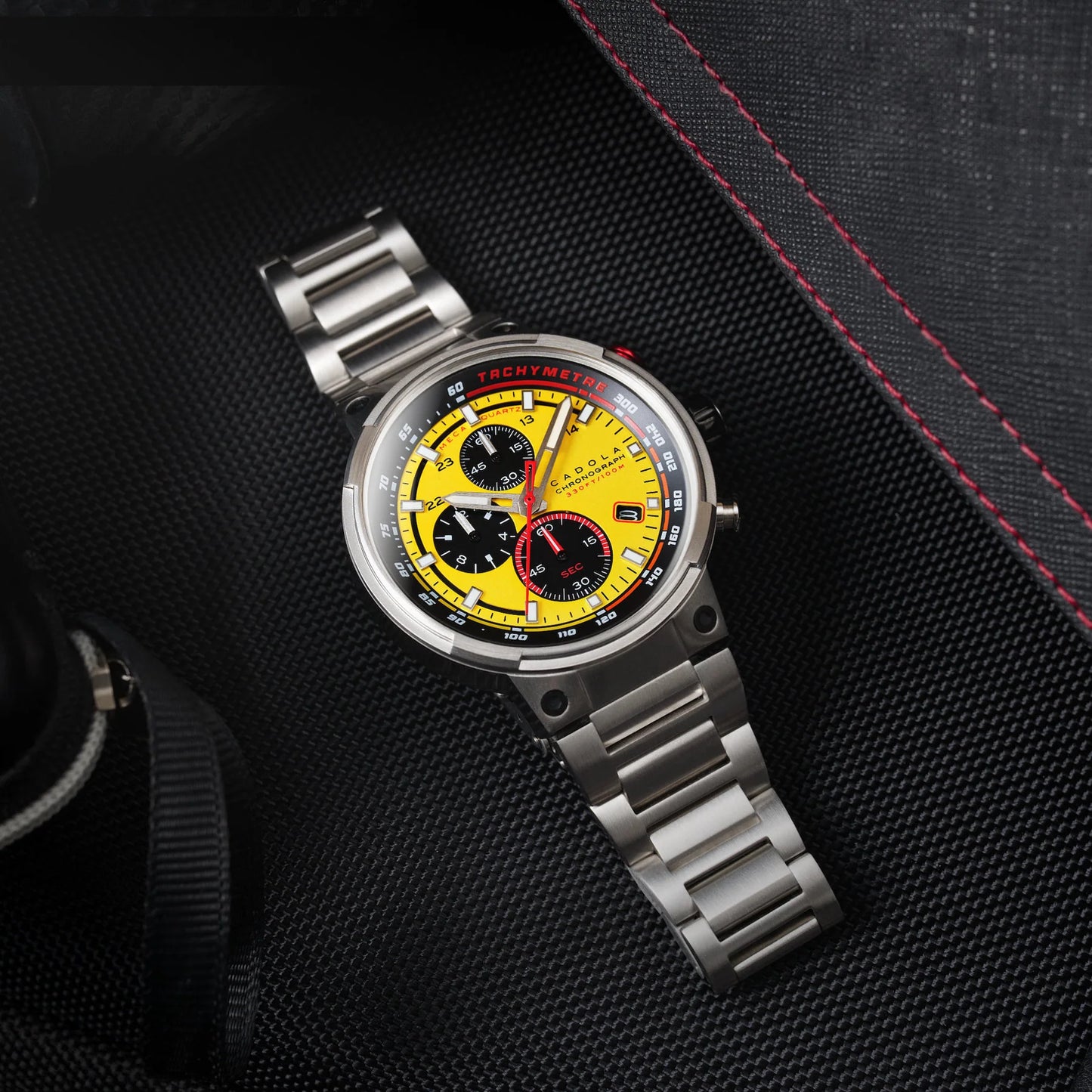 Cadola Hazard Yellow Chrono Quartz 44mm