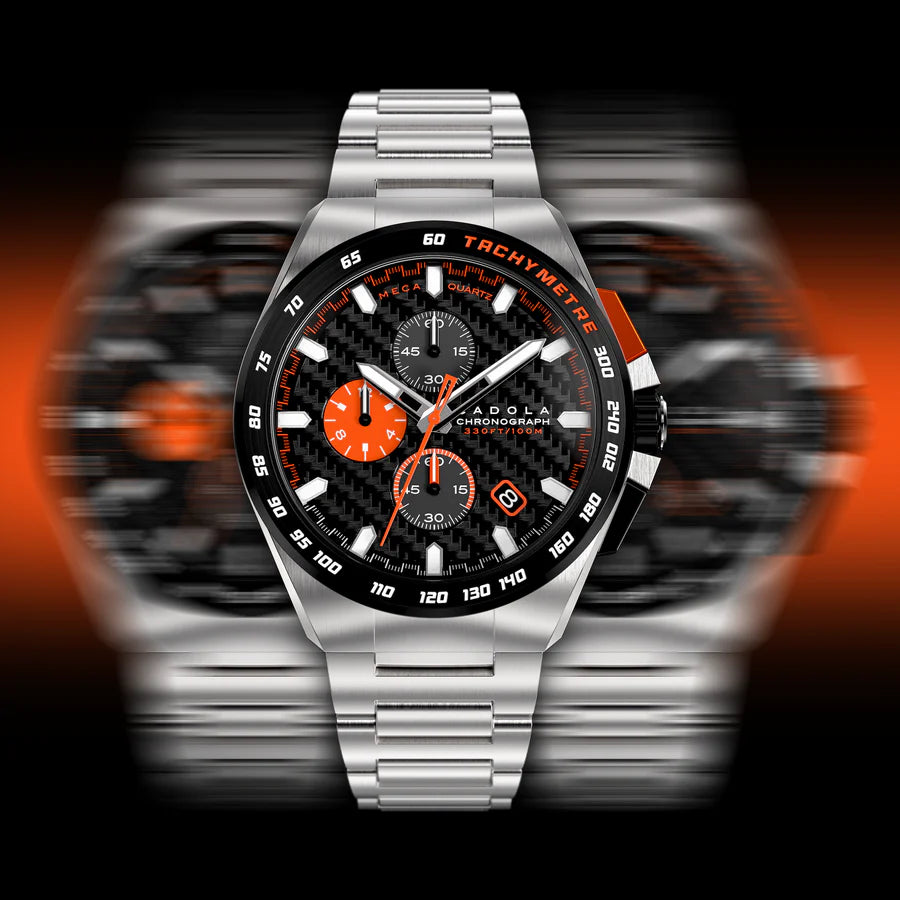 Cadola Black Orange Quartz 44mm CD-1029-11