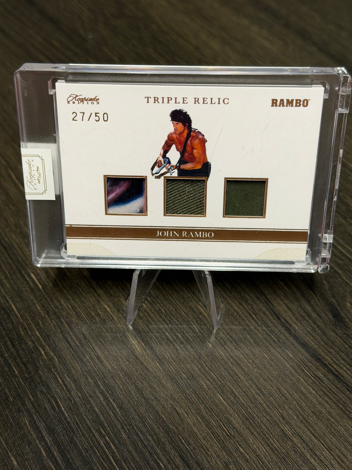 Keepsake Rambo II John Rambo Triple Relic 27/50