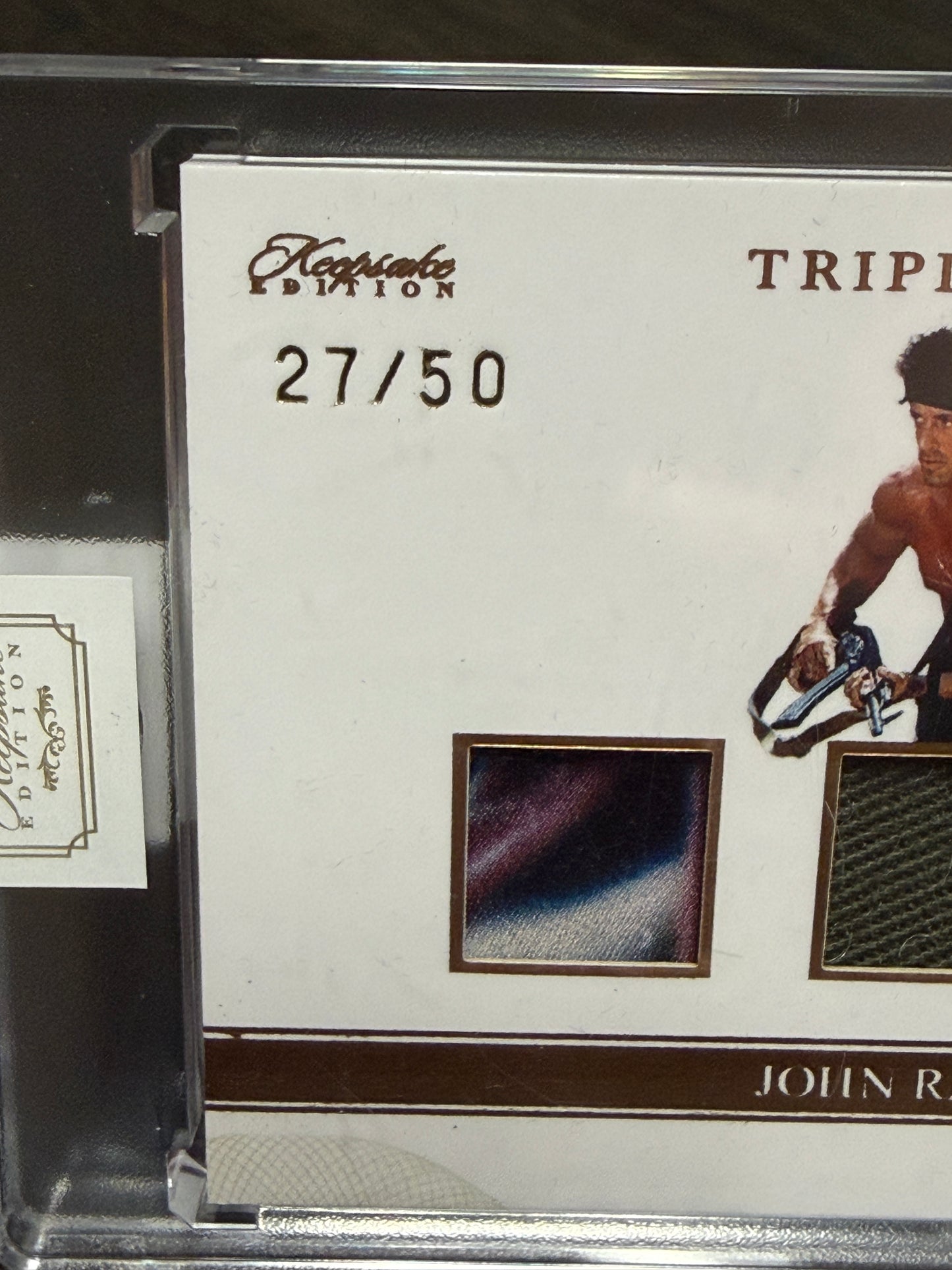 Keepsake Rambo II John Rambo Triple Relic 27/50