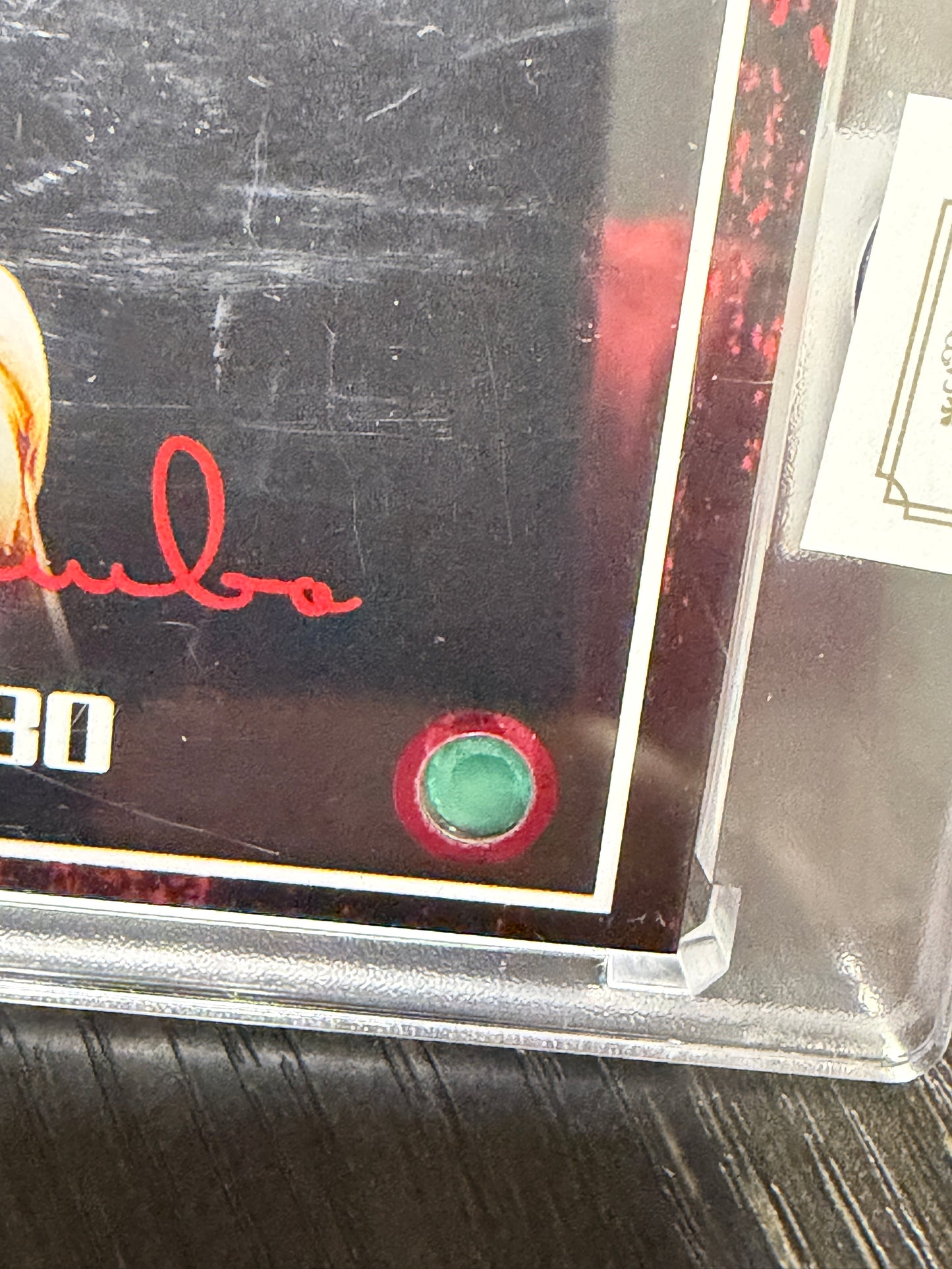 Keepsake Rambo III John Rambo Gemstone Card 6mm Green Onyx 35/99