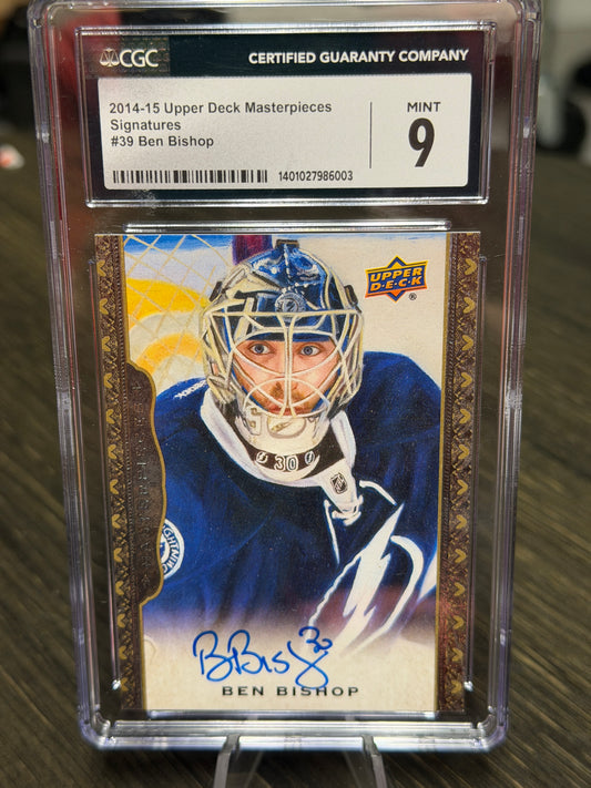2014-2015 Upper Deck NHL Masterpieces Ben Bishop Autograph