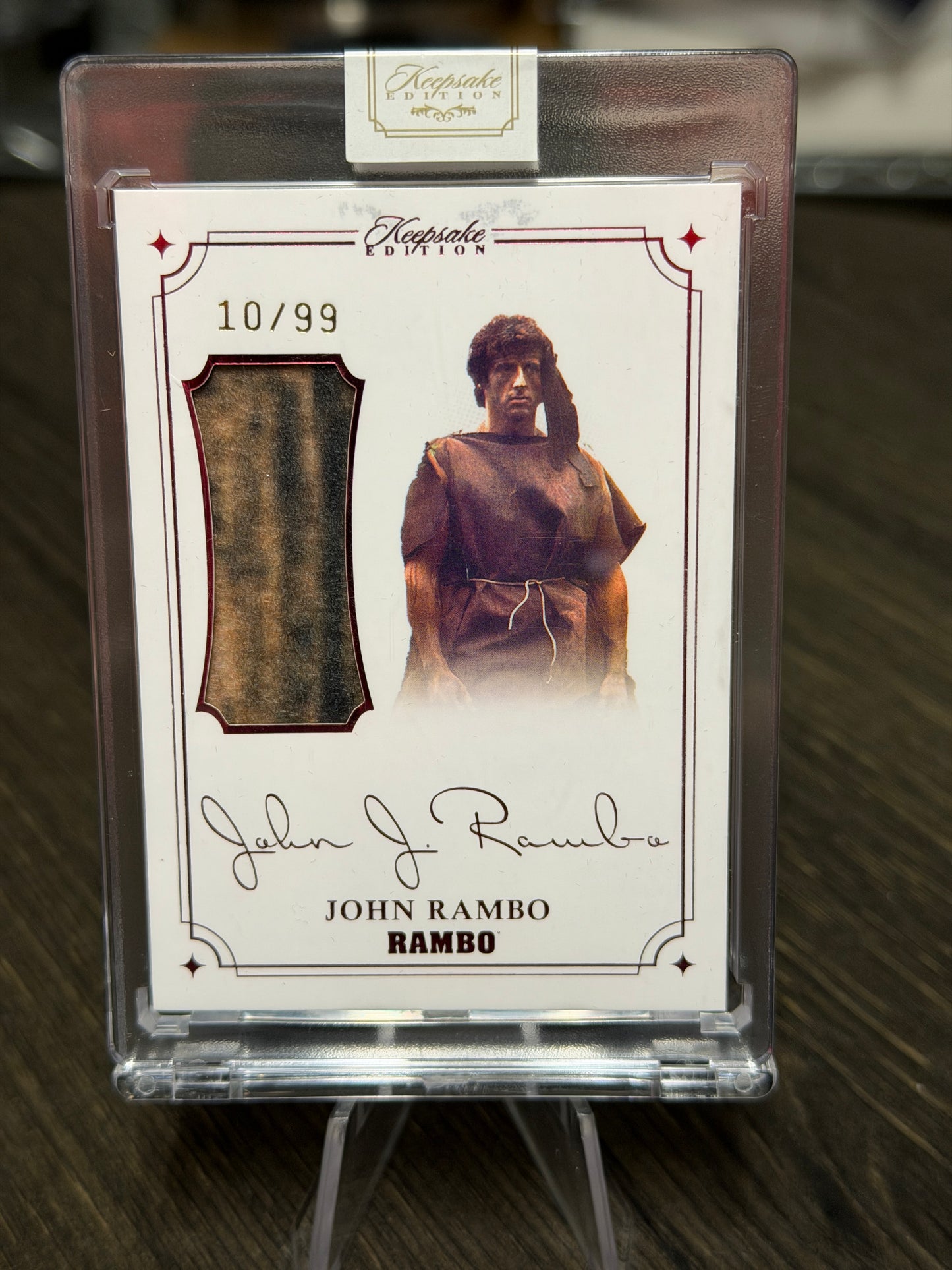 Rambo John J Rambo Laser Signature Patch Card 10/99