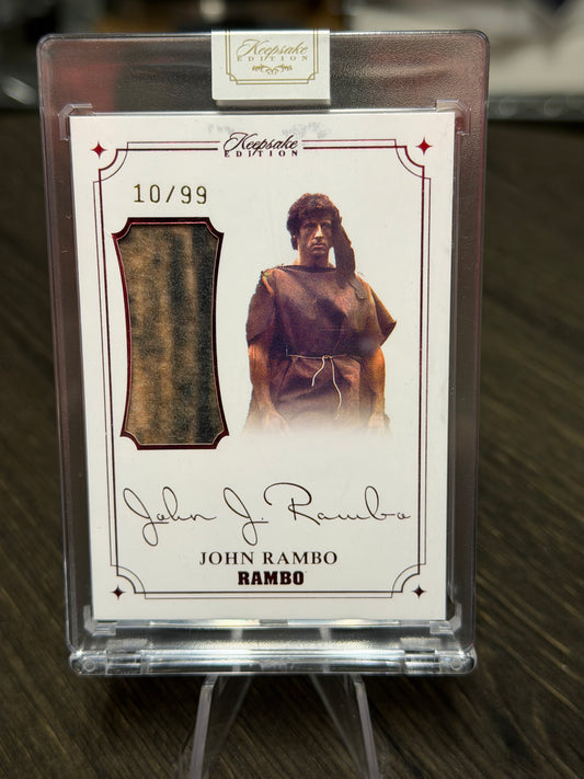 Rambo John J Rambo Laser Signature Patch Card 10/99