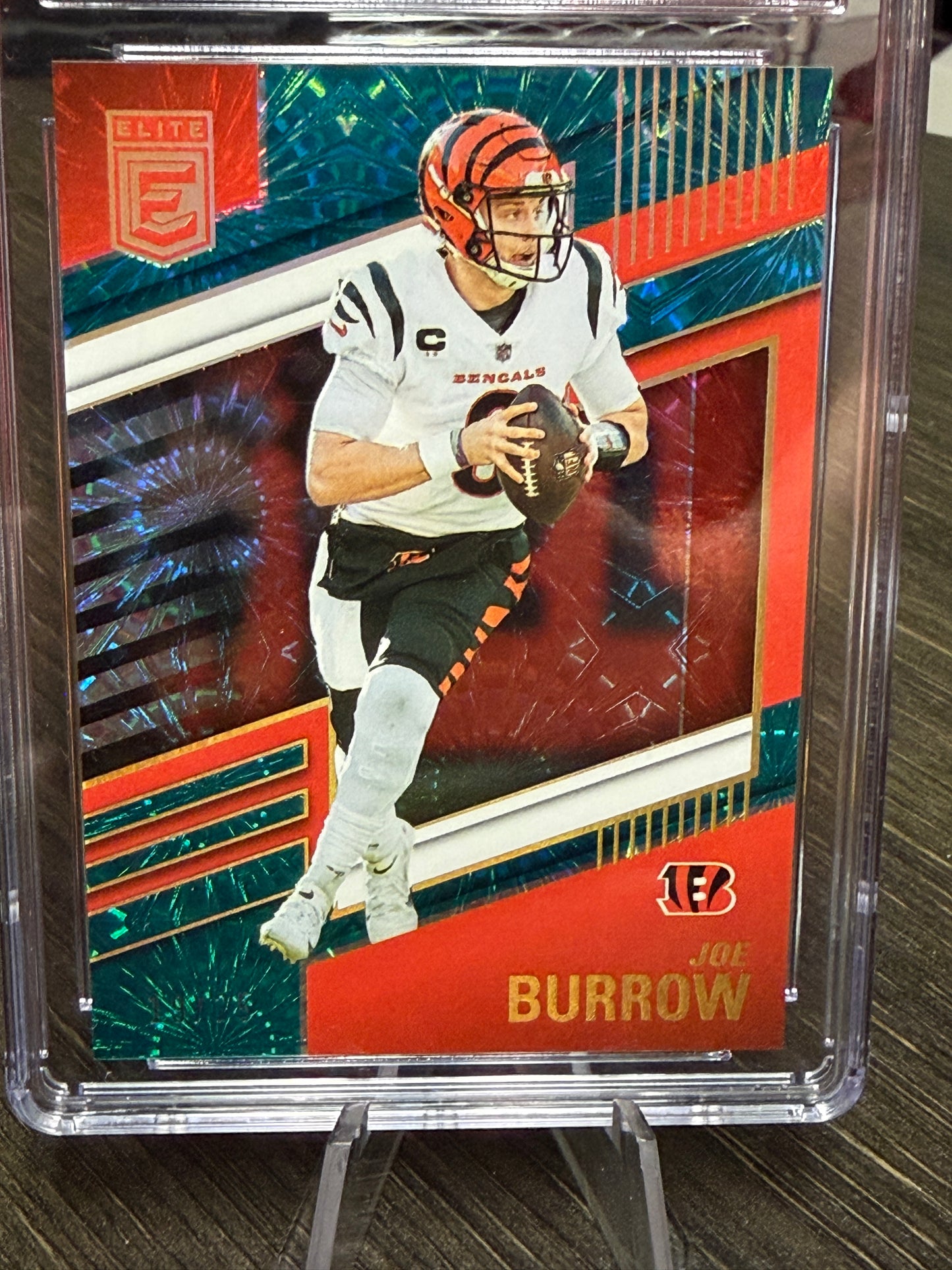 2022 Donruss Elite Joe Burrow Teal Holo 19/25 CSG Mint Plus 9.5