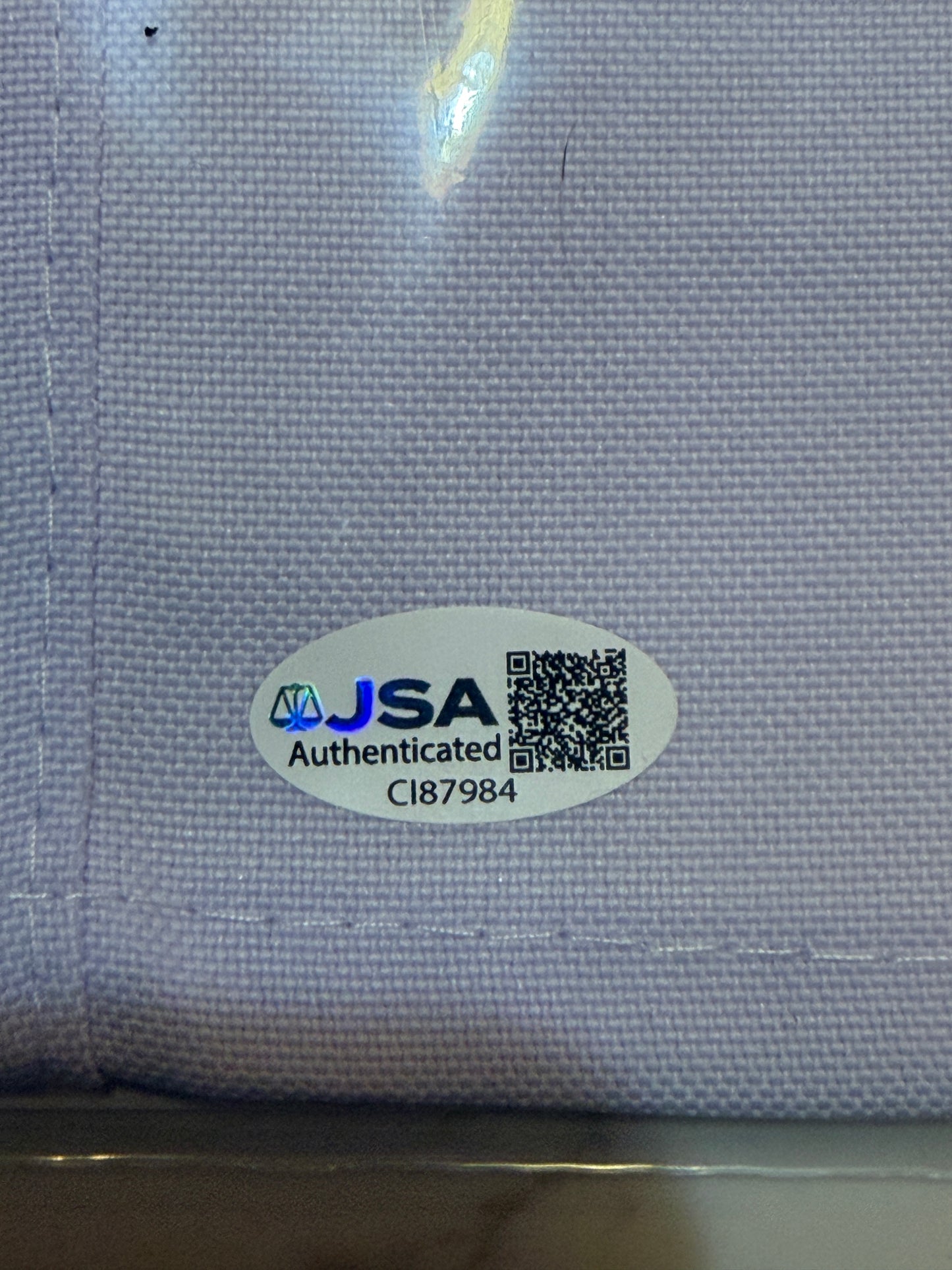 Chevy Chase Signed 12x19 Caddyshack Buschwood Country Club Pin Flag JSA Authenticated