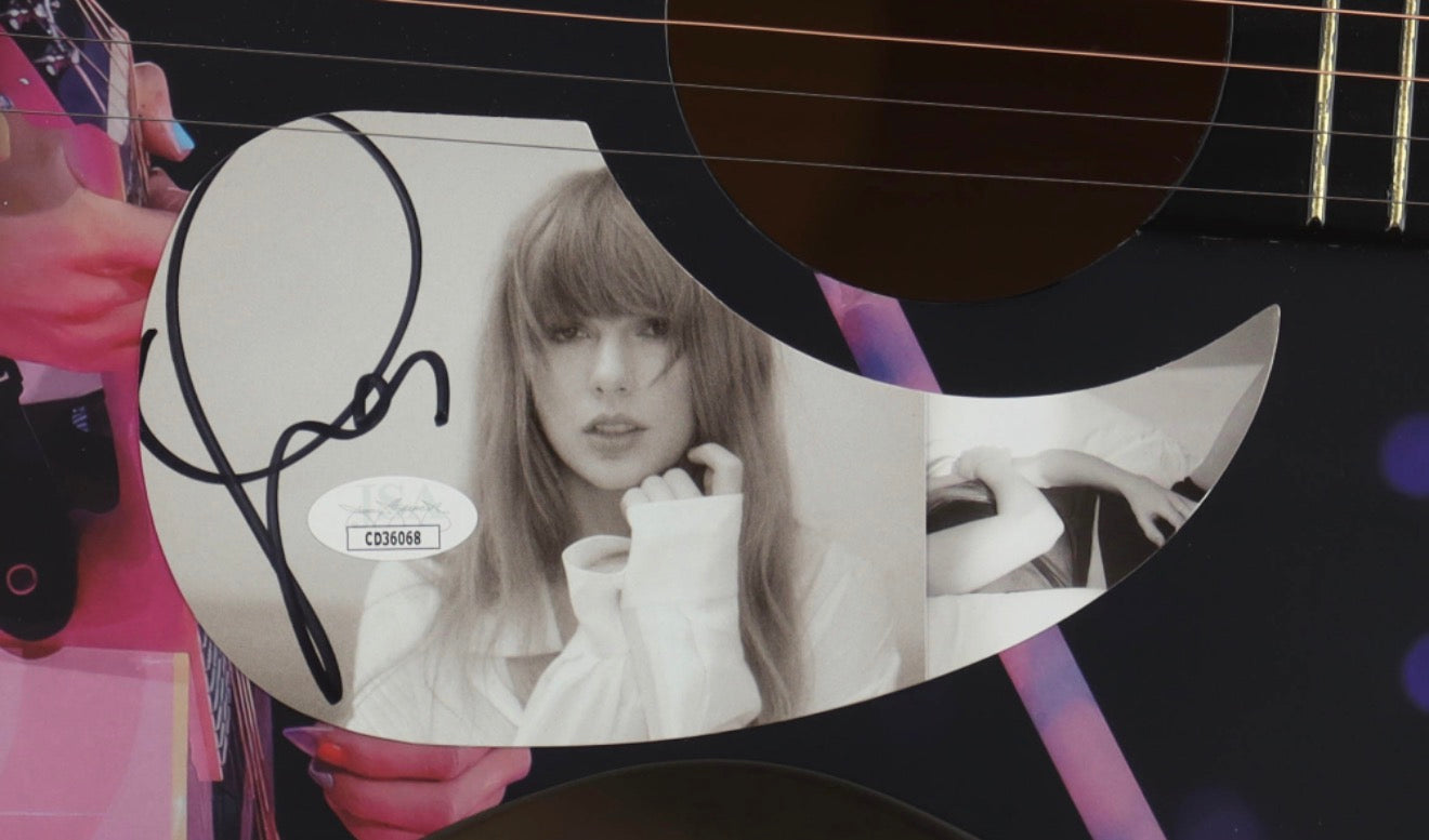Taylor Swift Hand-Signed Display Acoustic Guitar – JSA Authenticated
