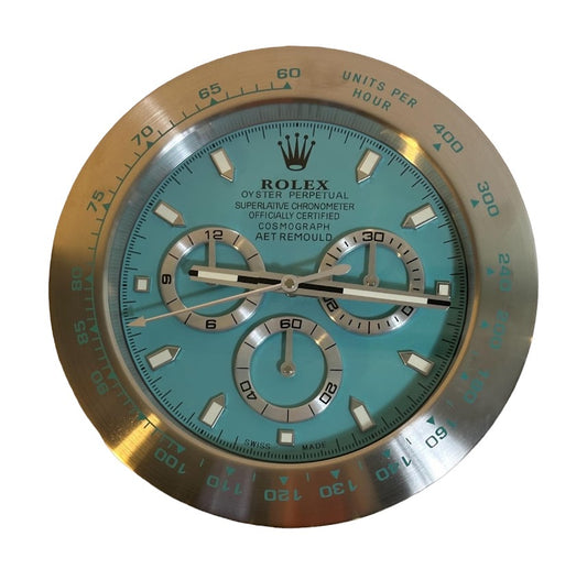 Chrono Wall Clock Tiffany Green