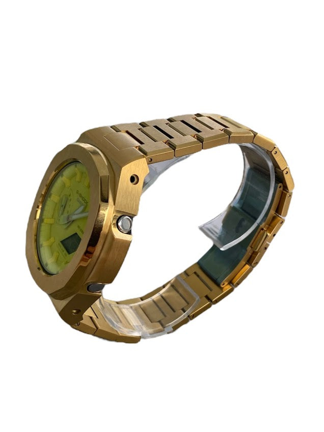 GShock Mod PP Style Gold/ Yellow Stainless