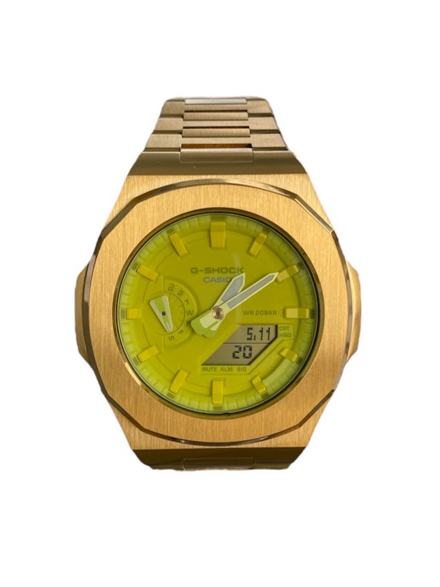 GShock Mod PP Style Gold/ Yellow Stainless