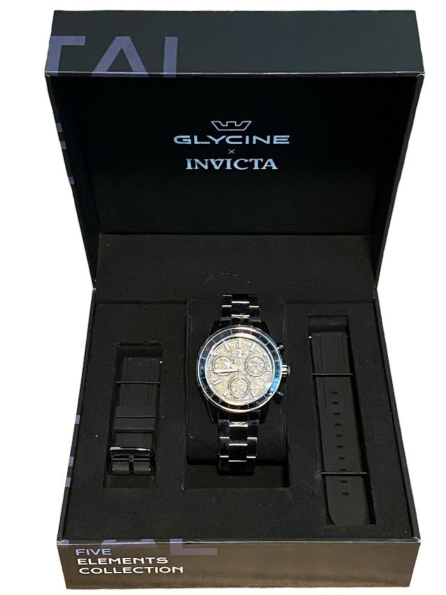 Invicta Five Elements Swiss Ronda Z60 Caliber Men's Watch - 41mm, Black with Interchangeable Strap