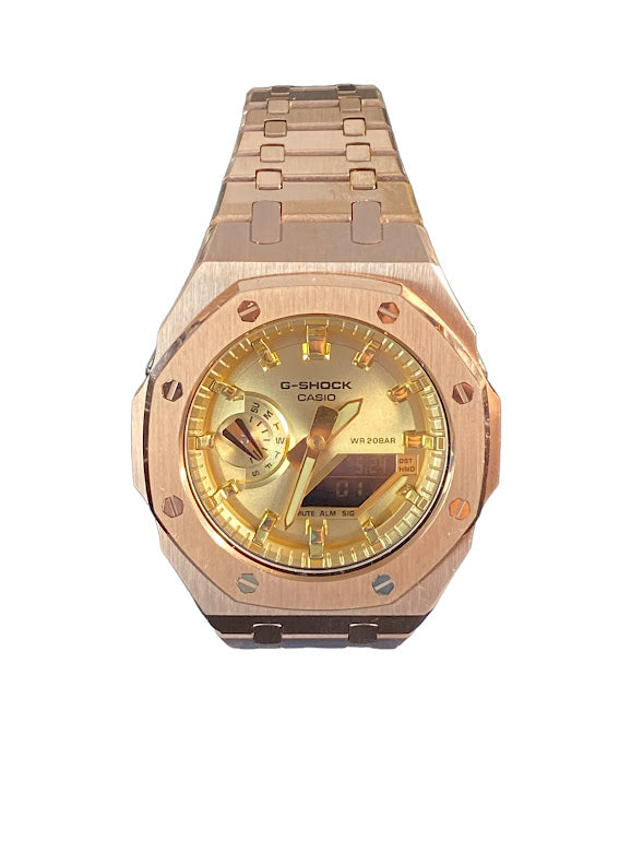 GShock Mod AP Style Rose Gold/ Gold Stainless