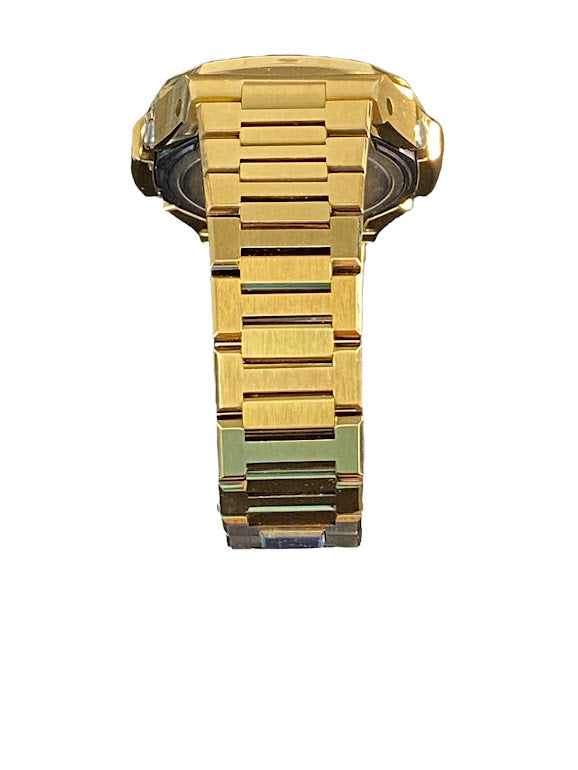 GShock Mod PP Style Gold/ Blue Stainless