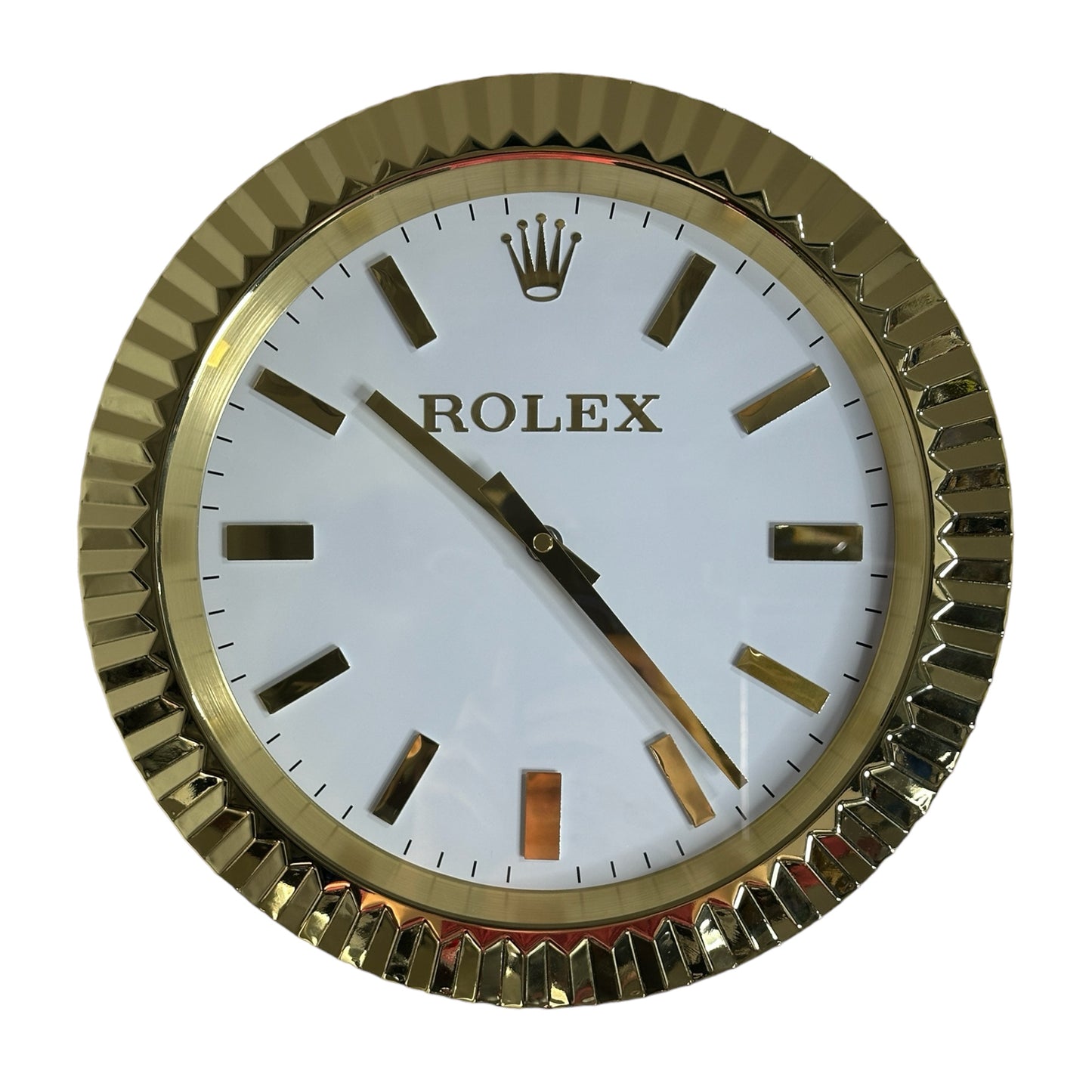 Fluted Gold Wall Clock