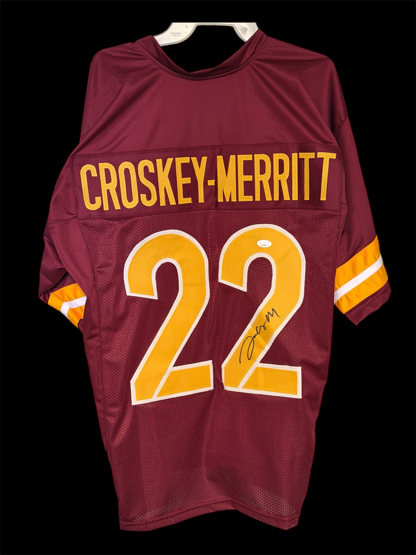 Jacory Croskey-Merritt Signed Jersey Washington Commanders JSA