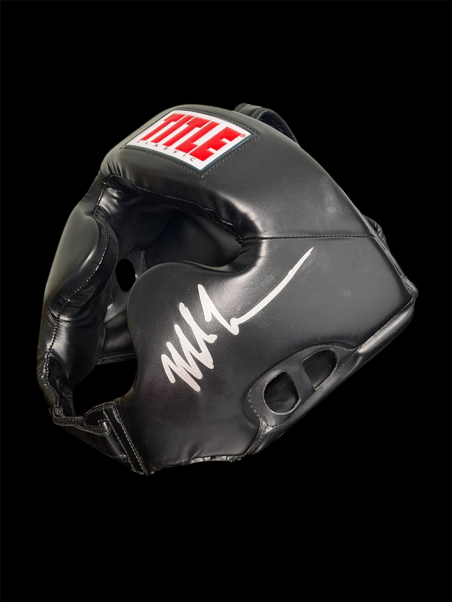 Mike Tyson Signed Sparring Head Gear