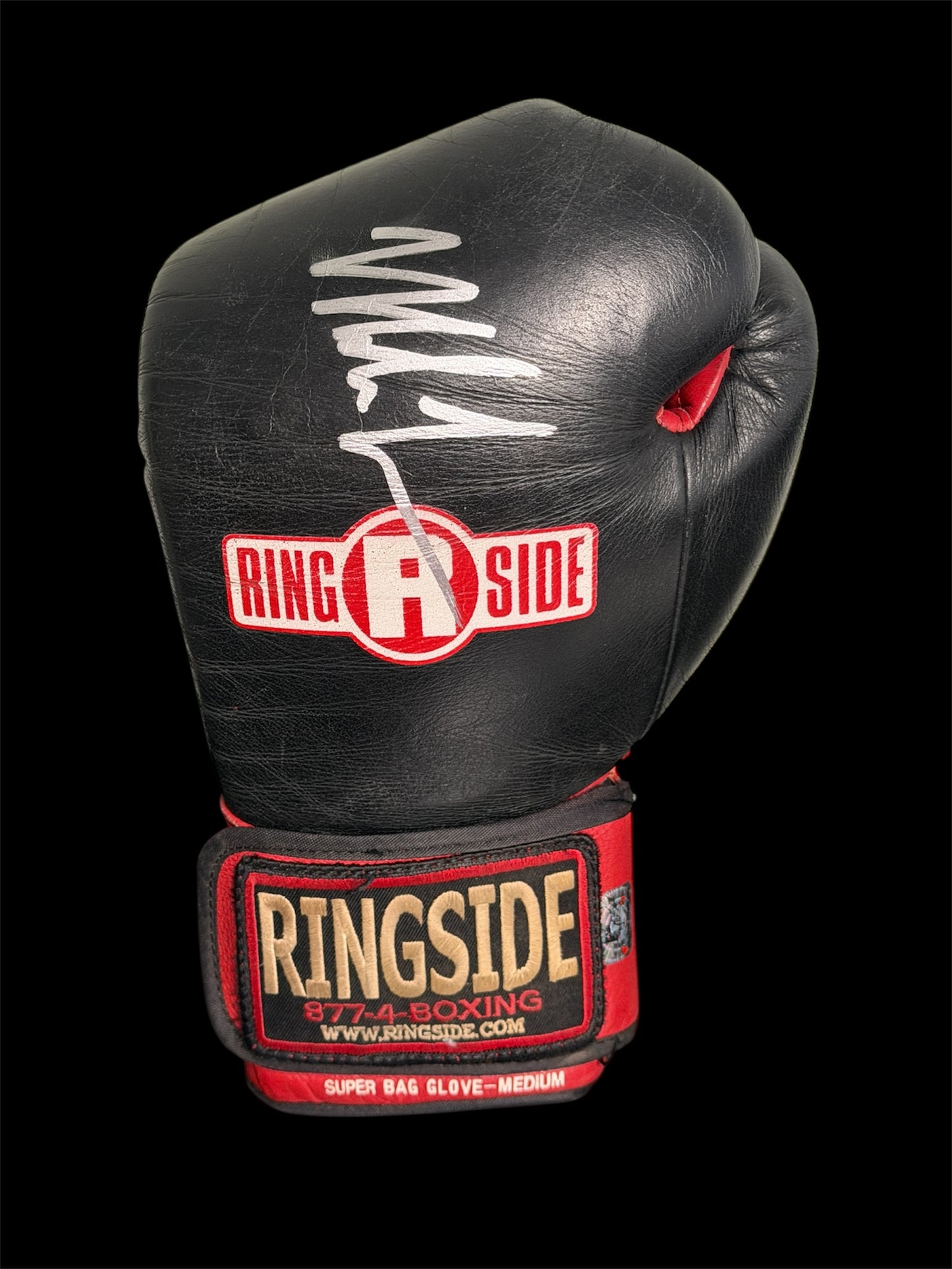 Mike Tyson Pair Of Sparring Used Gloves With Custom Lighted Display Box
