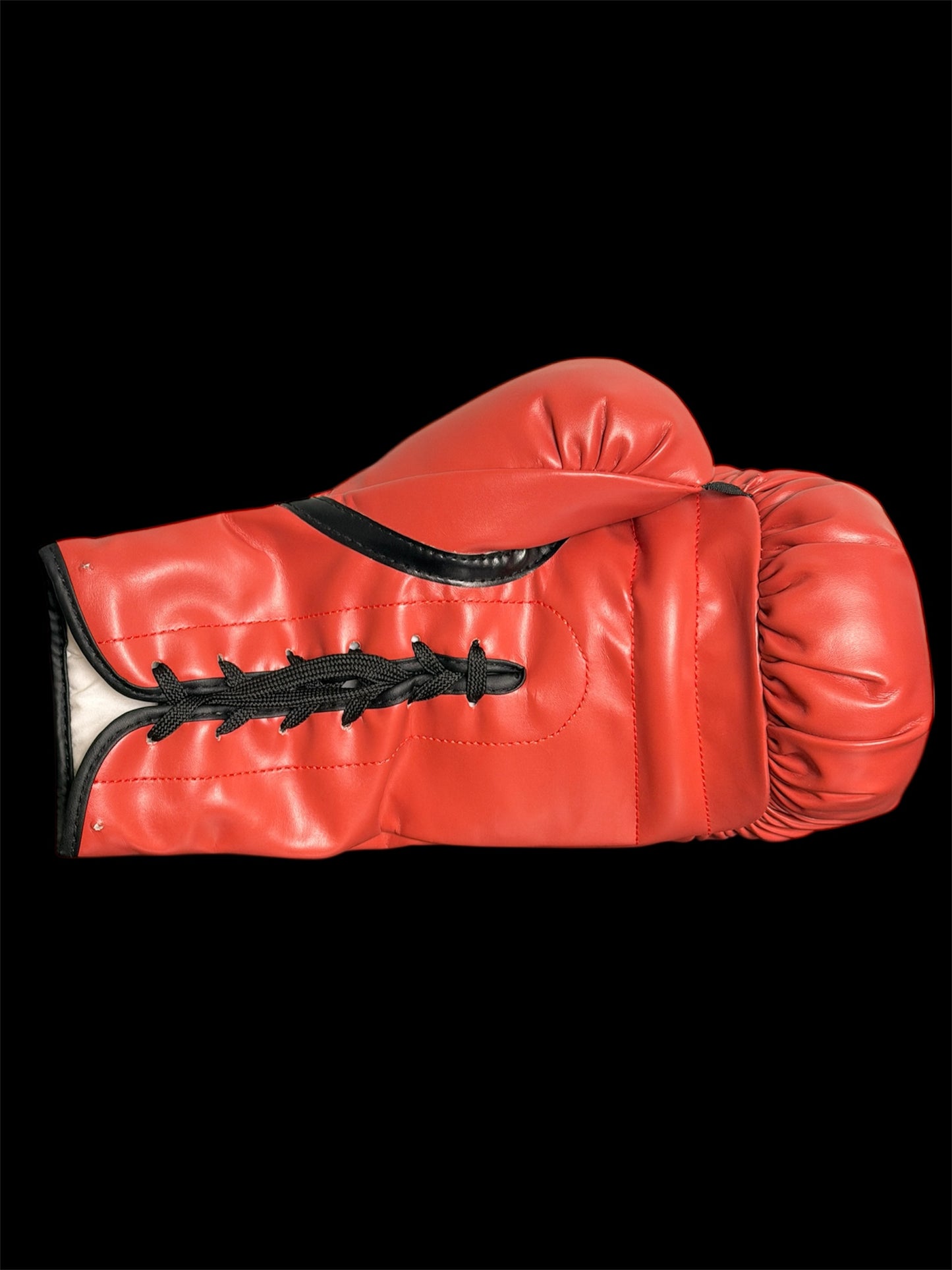 Mike Tyson Red Everlast Autographed Boxing Glove with Lighted Display Case