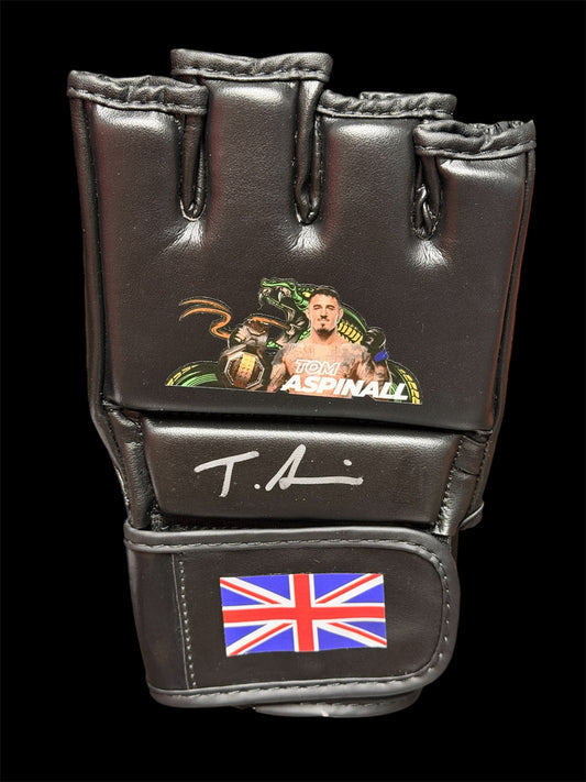MMA Tom Aspinall signed Black Fighting glove