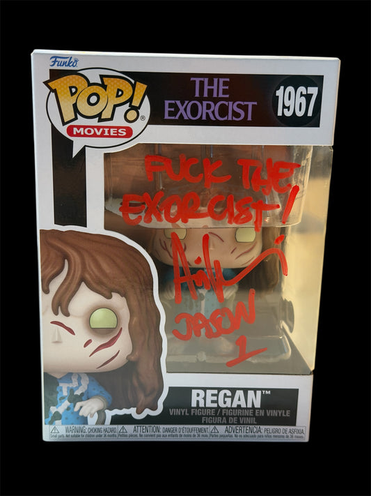 Ari Lehman Signed & Inscribed “Fuck the Exorcist / Jason 1” The Exorcist Regan #1967 Funko Pop