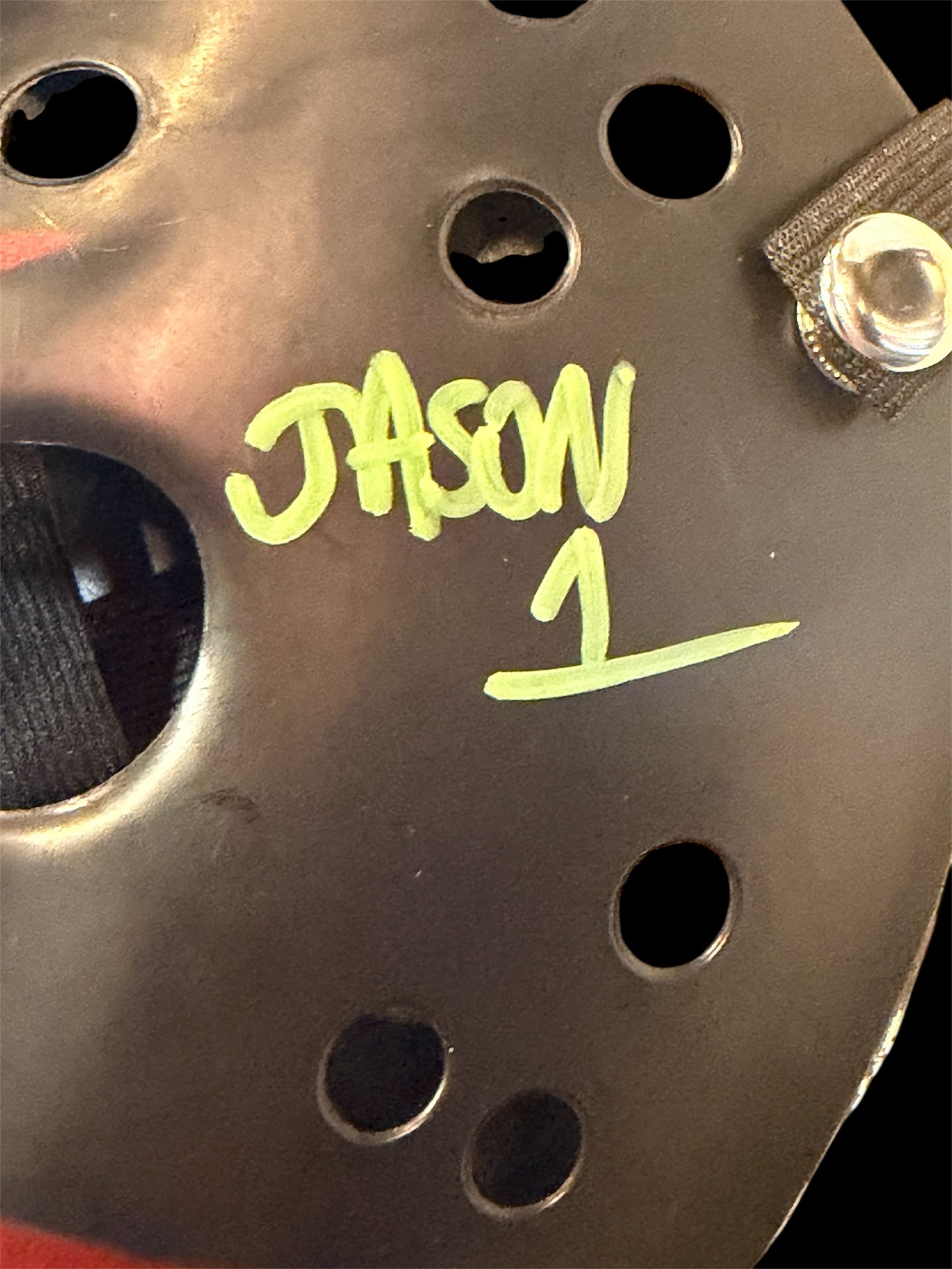 Ari Lehman Signed & Inscribed Black Hockey Mask “Jason 1 / Jason Never Dies”
