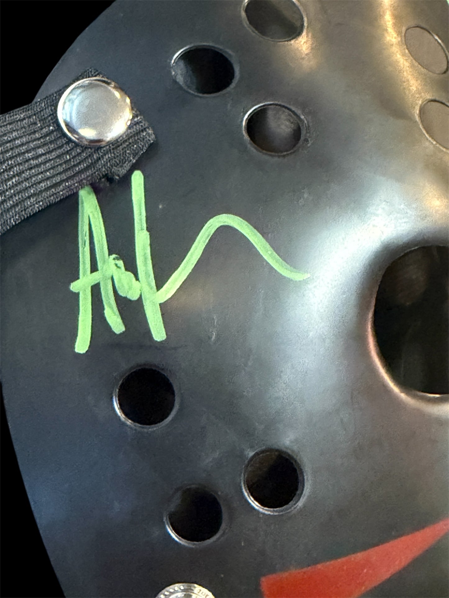 Ari Lehman Signed & Inscribed Black Hockey Mask “Jason 1 / Jason Never Dies”