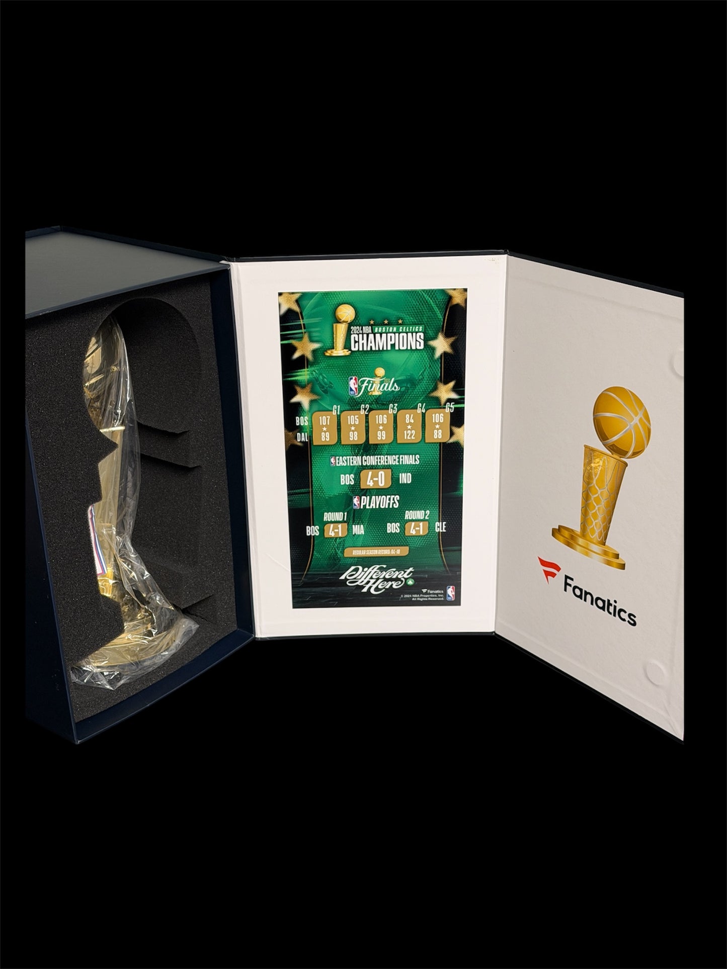 Jrue Holiday Boston Celtics Autographed Fanatics 2024 NBA Finals Champions 12" Larry O’Brien Replica Trophy