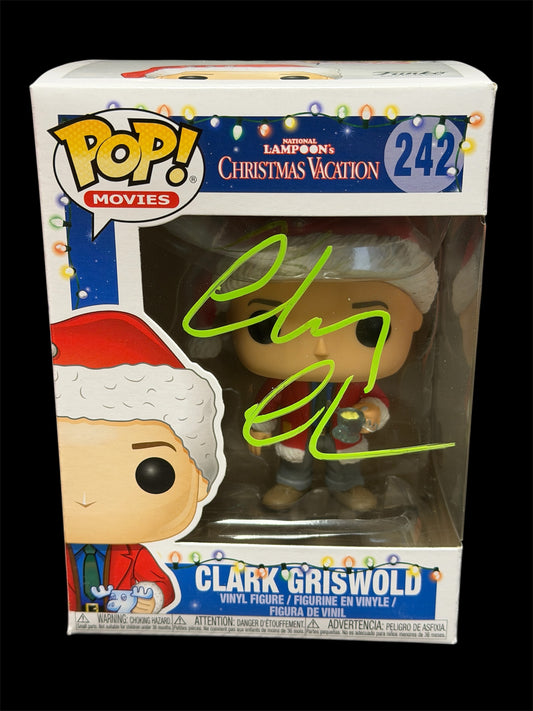 Chevy Chase Signed National Lampoon’s Christmas Vacation Clark Griswold #242 Funko Pop! – Beckett Authenticated