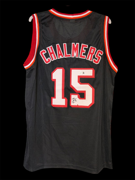 Mario Chalmers Miami Heat Signed Jersey Beckett Authenticated