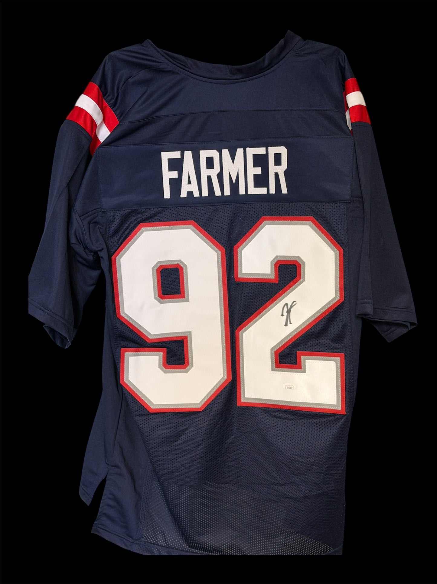 Joshua Farmer New England Patriots Signed Jersey – JSA Certified