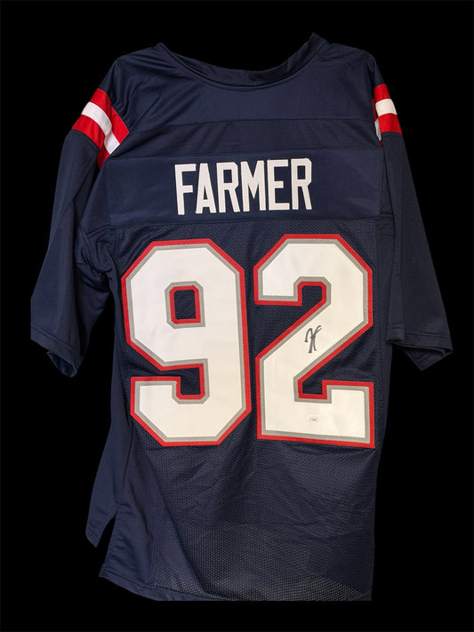 Joshua Farmer New England Patriots Signed Jersey – JSA Certified