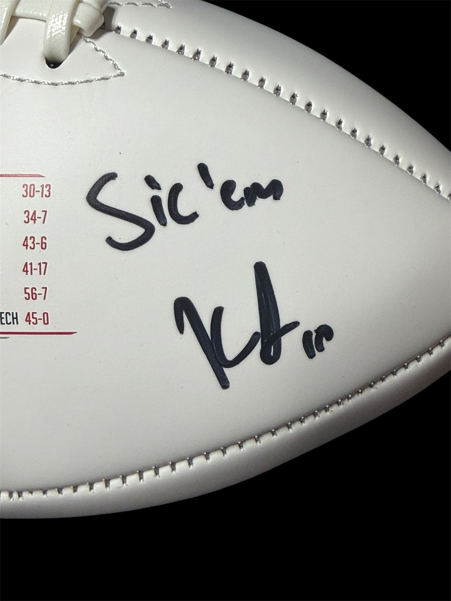 Dual Auto Kearis Jackson & Kenny McIntosh Signed Football Georgia Bulldogs 2022 National Champions