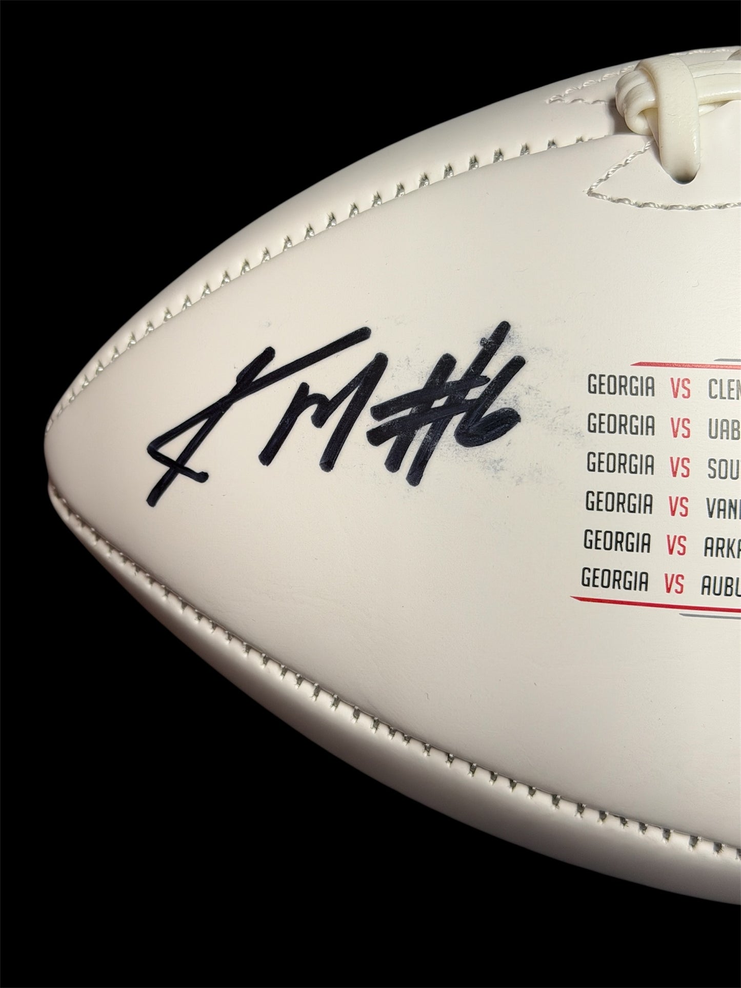 Dual Auto Kearis Jackson & Kenny McIntosh Signed Football Georgia Bulldogs 2022 National Champions