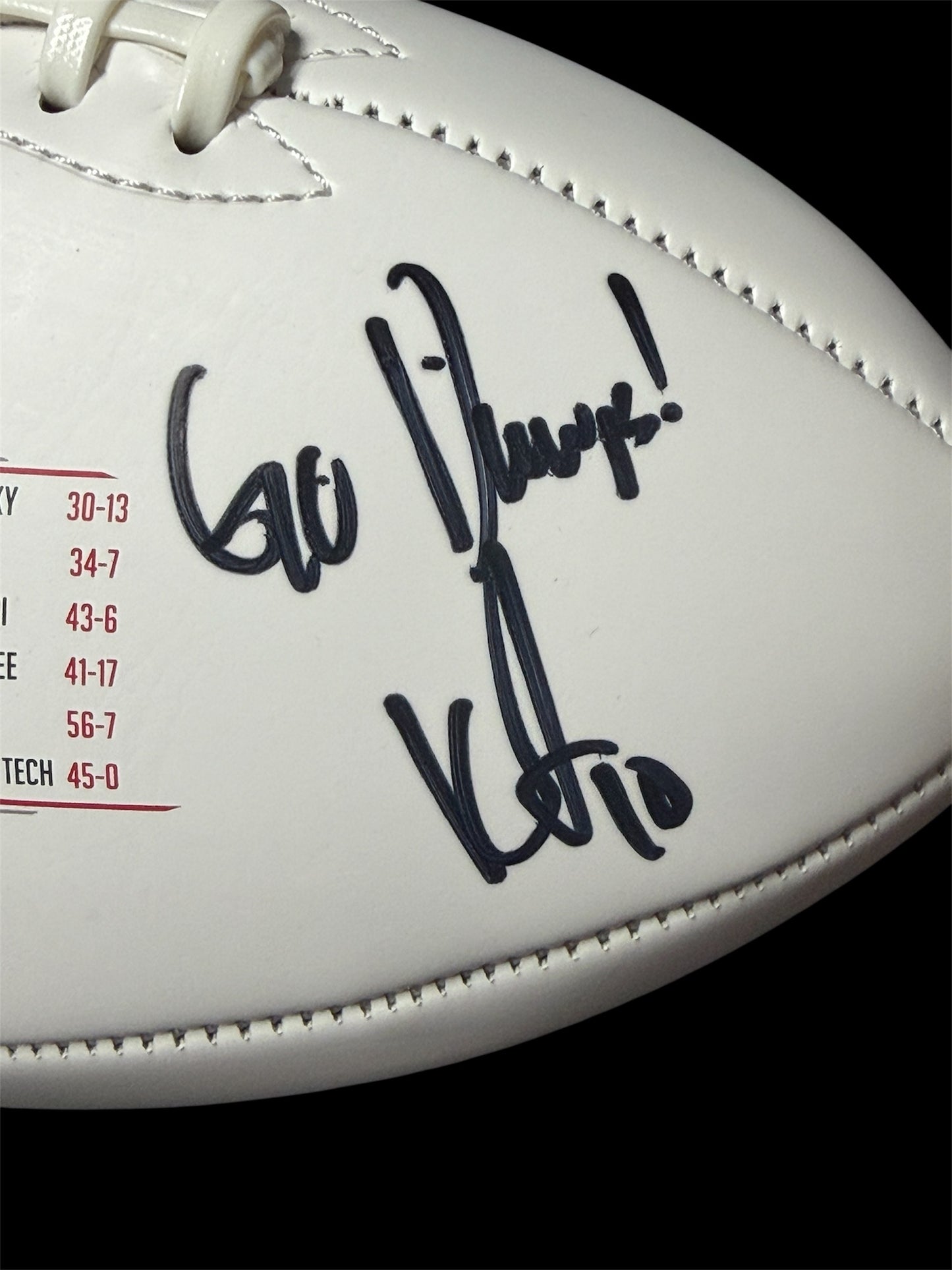 Dual AutoKearis Jackson & Kenny McIntosh Signed Football Georgia Bulldogs 2022 National Champions