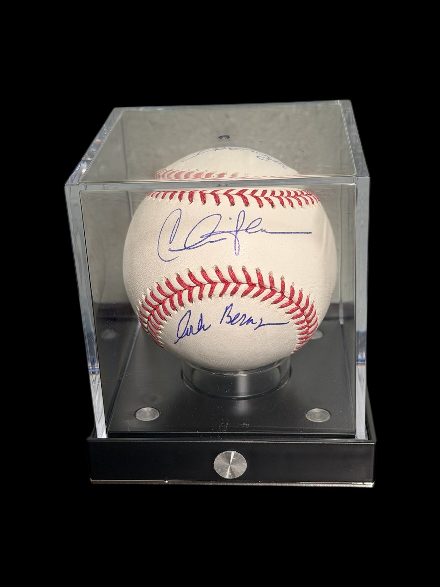 Movie "Major League" Charlie Sheen, Tom Berenger & Corbin Bernsen Signed OML Baseball