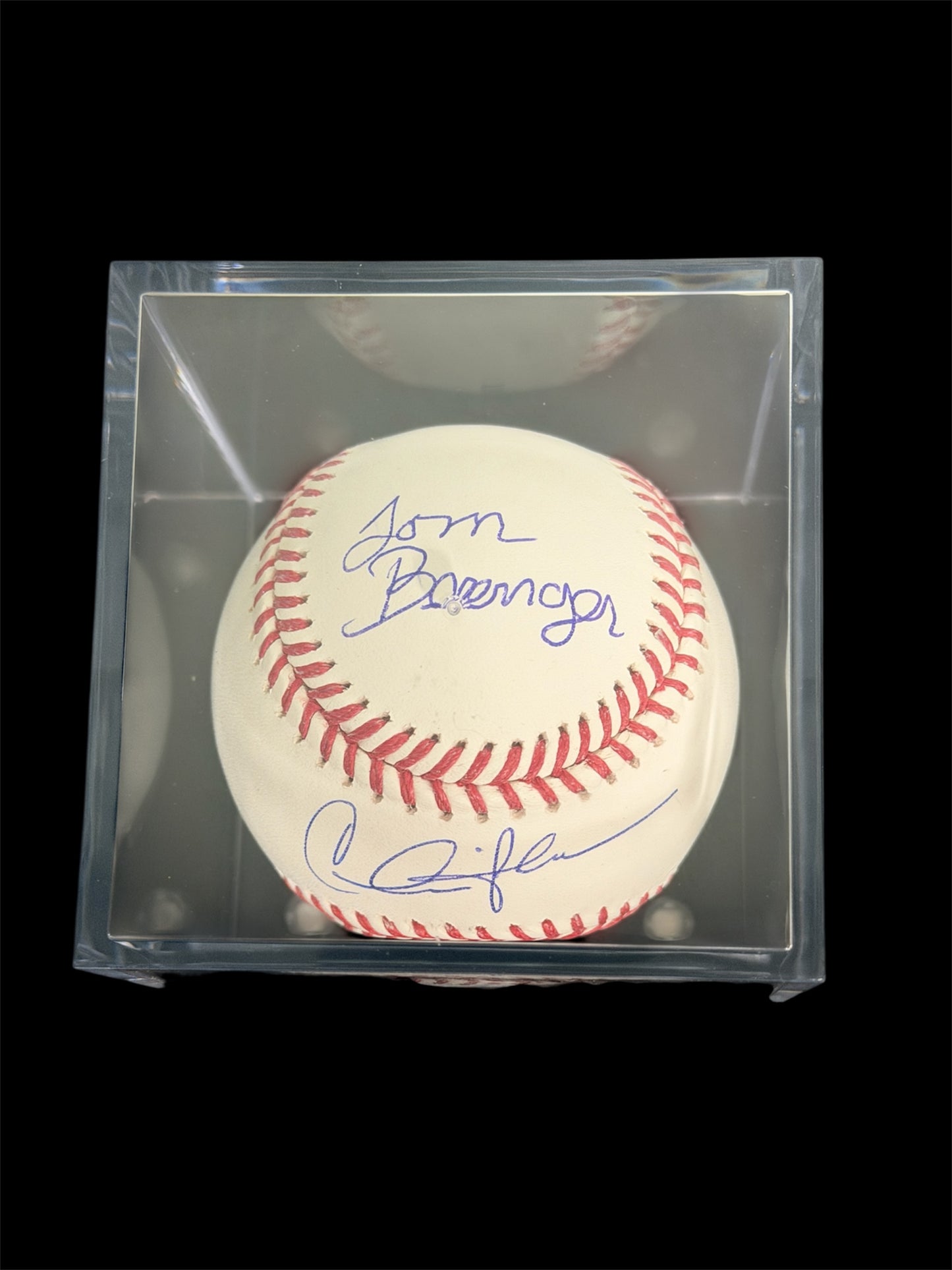 Movie "Major League" Charlie Sheen, Tom Berenger & Corbin Bernsen Signed OML Baseball