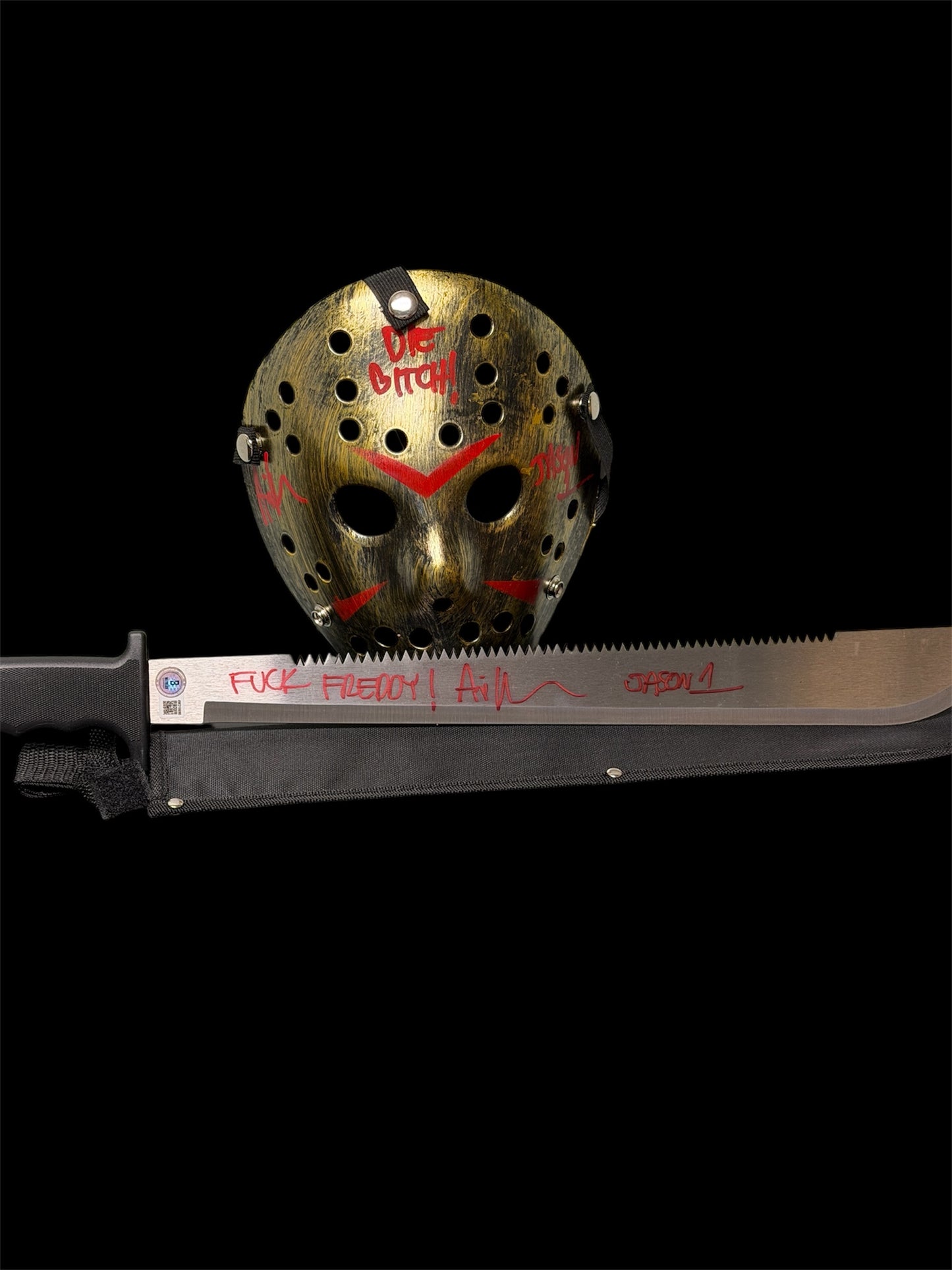 Ari Lehman Signed Horror Bundle – Mask & Machete