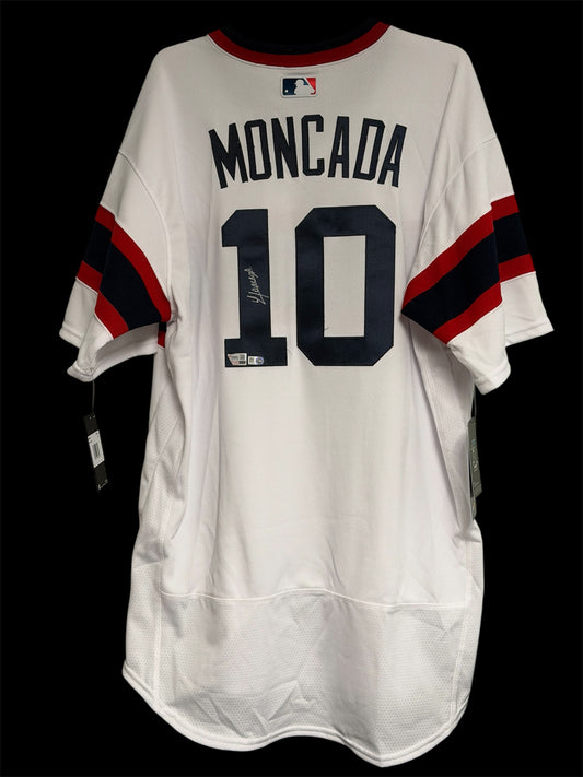 Yoán Moncada Signed Chicago White Sox Nike Authentic 50th Anniversary Throwback Jersey