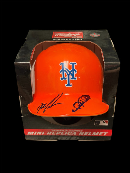 Dwight “Doc” Gooden & Gary Sheffield Dual-Signed New York Mets Mini Helmet