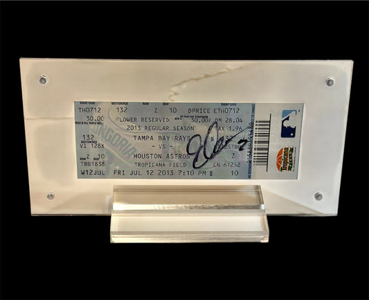 Evan Longoria Signed Tampa Bay Rays Ticket — 2013 Season | JSA Authenticated