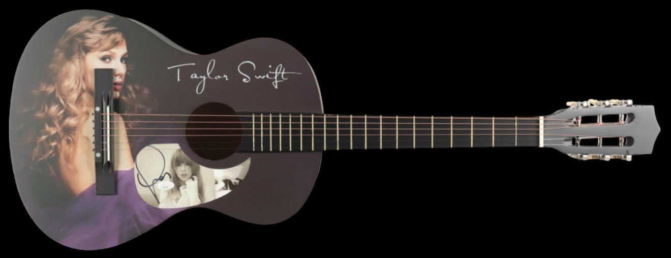 Taylor Swift Hand-Signed Display Acoustic Guitar – JSA Authenticated