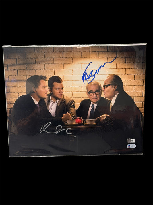 The Departed Signed Movie Photo – Martin Scorsese & Matt Damon