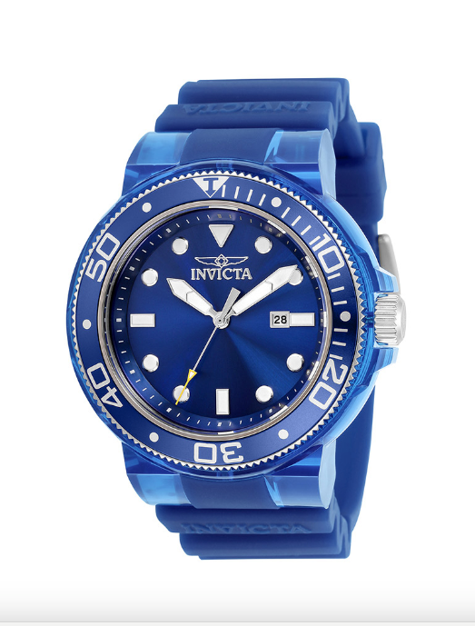 Invicta Pro Diver Men's Watch - 51.5mm, Blue, Transparent