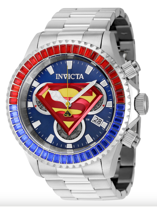 Invicta DC Comics Superman Swiss Ronda Z60 Caliber Men's Watch - 47mm, Steel