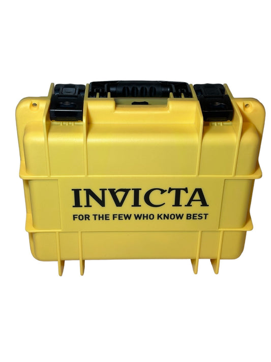 Invicta 8 Slot Hard Impact Watch Case - Yellow