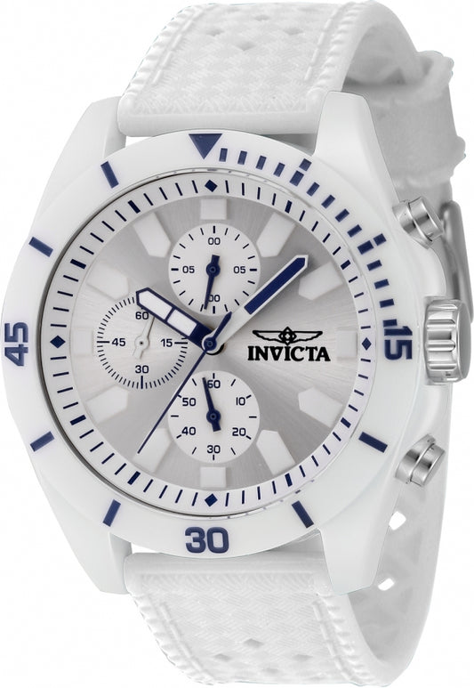 Invicta Scratch-Resistant Ceramic Men's Watch - 44.5mm, White