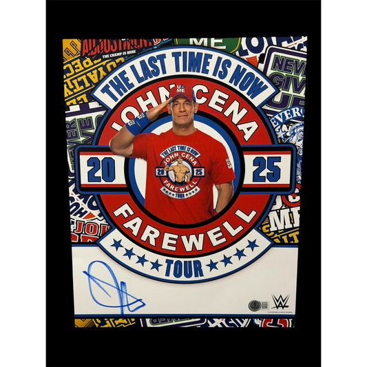 John Cena 2025 Farewell Tour Signed 11x14 Poster